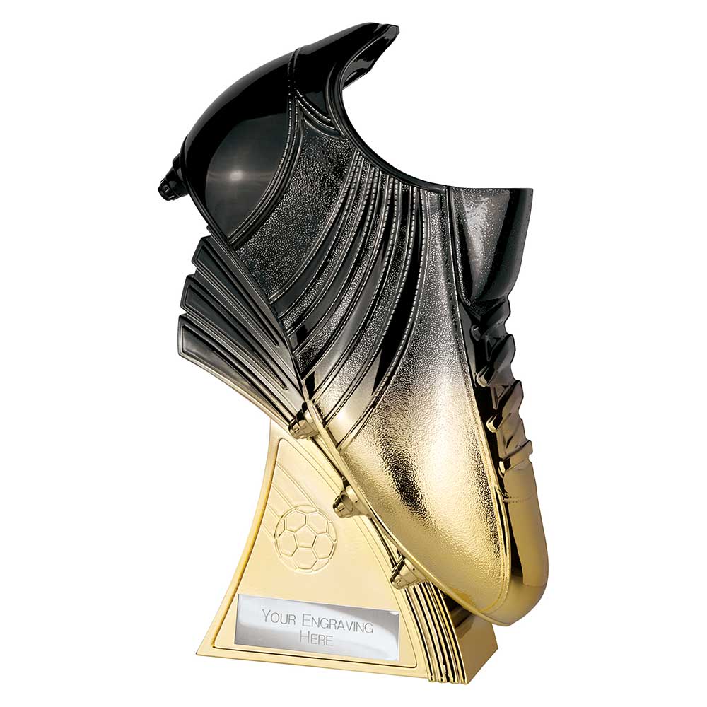 Poewr Trophy Example Power Boot Heavyweight Football Trophy Award - Black & Gold | North ...