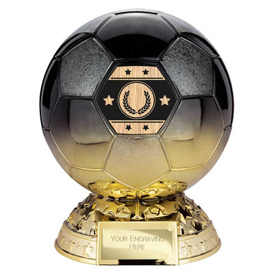 Elite Football Trophy Award Heavyweight Black Gold