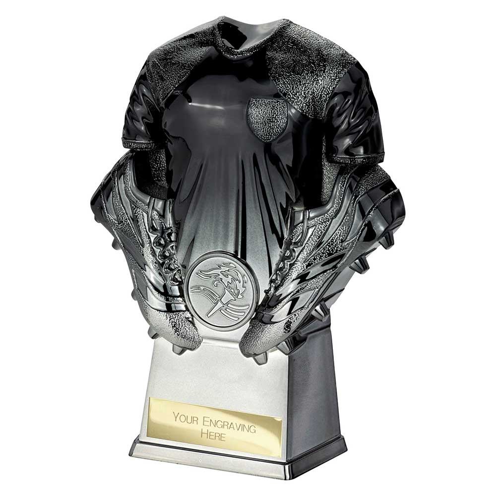 Invincible Trophy Invincible Heavyweight Football Shirt Trophy Award - Black & Gold ...