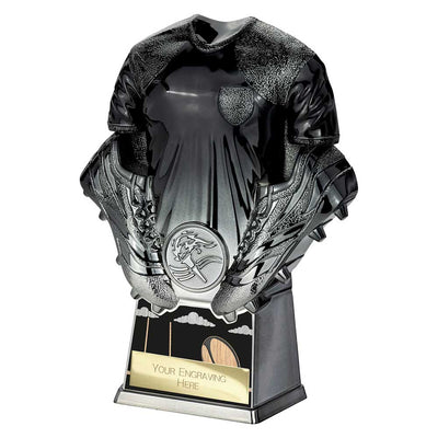 Invincible Rugby Shirt Trophy Award Heavyweight Black And Gunmetal