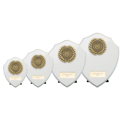 Reward Wreath Presentation Shield Award Arctic White