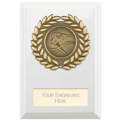 Reward Wreath Presentation Plaque Award Arctic White