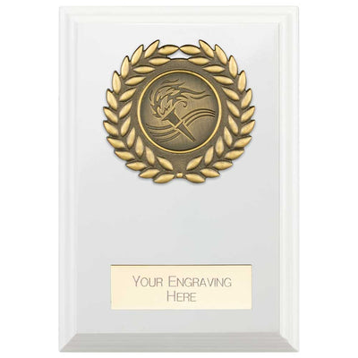 Reward Wreath Presentation Plaque Award Arctic White