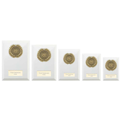 Reward Wreath Presentation Plaque Award Arctic White