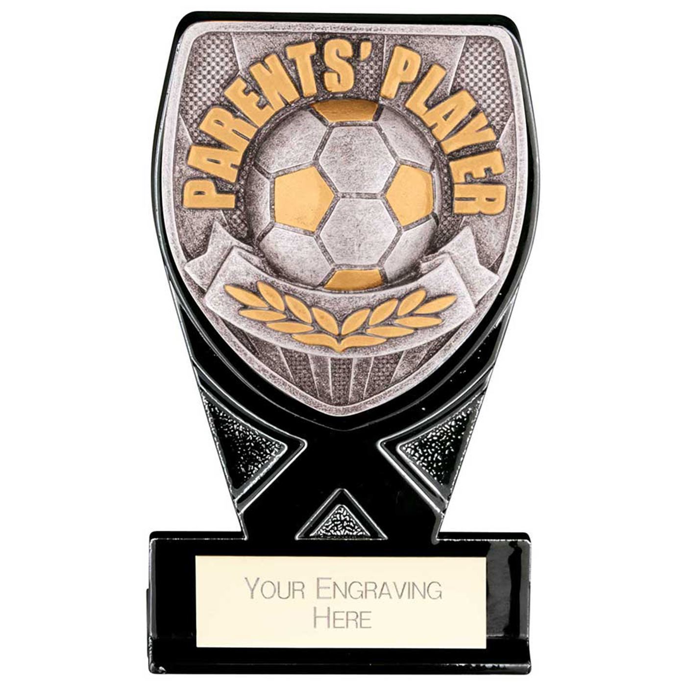 Mini Black Cobra Heavyweight Parents Player Football Trophy
