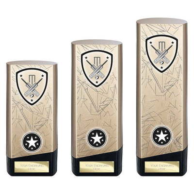Prime Cricket Trophy Award Heavyweight Gold And Black