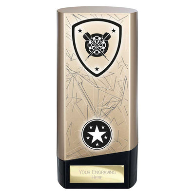 Prime Darts Trophy Heavyweight Award Gold And Black