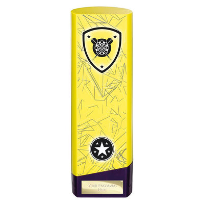 Prime Darts Trophy Heavyweight Award Yellow And Purple
