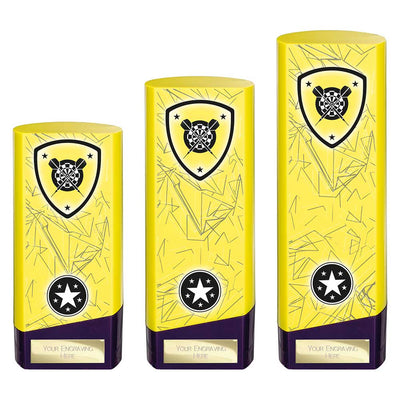 Prime Darts Trophy Heavyweight Award Yellow And Purple