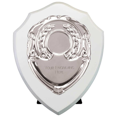 Reward Presentation Shield Award Arctic White Silver
