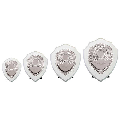 Reward Presentation Shield Award Arctic White Silver