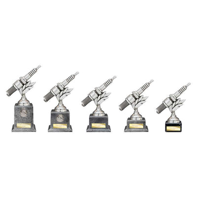 Velocity Spark Plug Trophy Award Silver