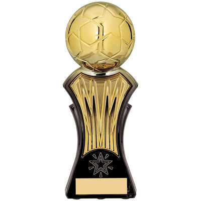 Strike Force Football Trophy Award in Gold Black Fusion