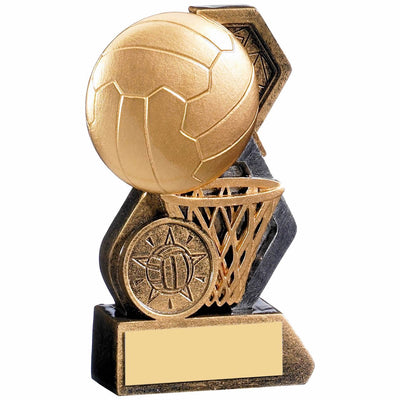 Netball Trophy Ball & Basket Award