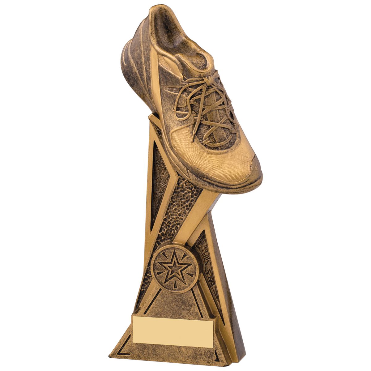 Runners Trophy Gold Running Shoe Storm Award