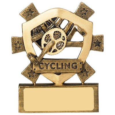 Cycling Mini Shield Trophy