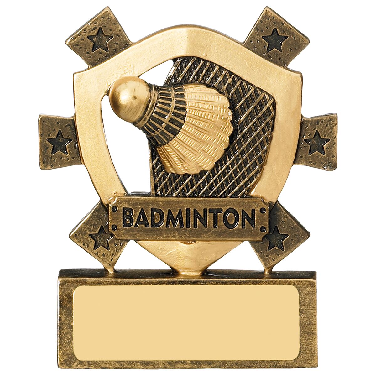 Badminton Mini Shield Trophy