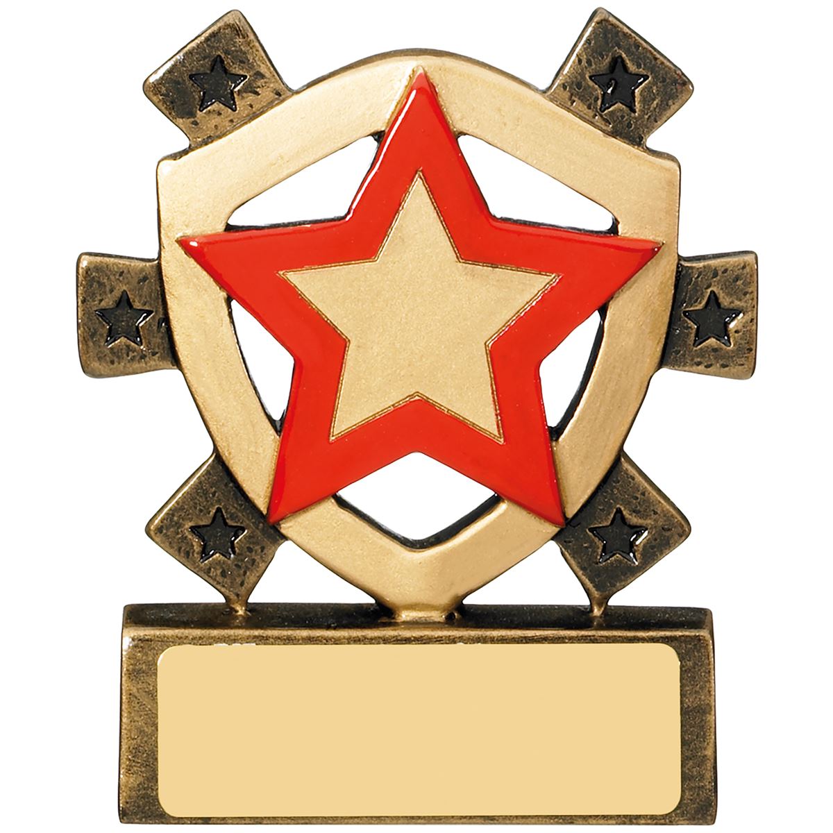 Red Star Mini Shield Trophy