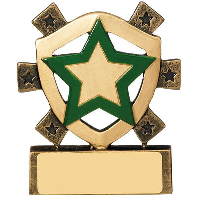 Green Star Mini Shield Trophy