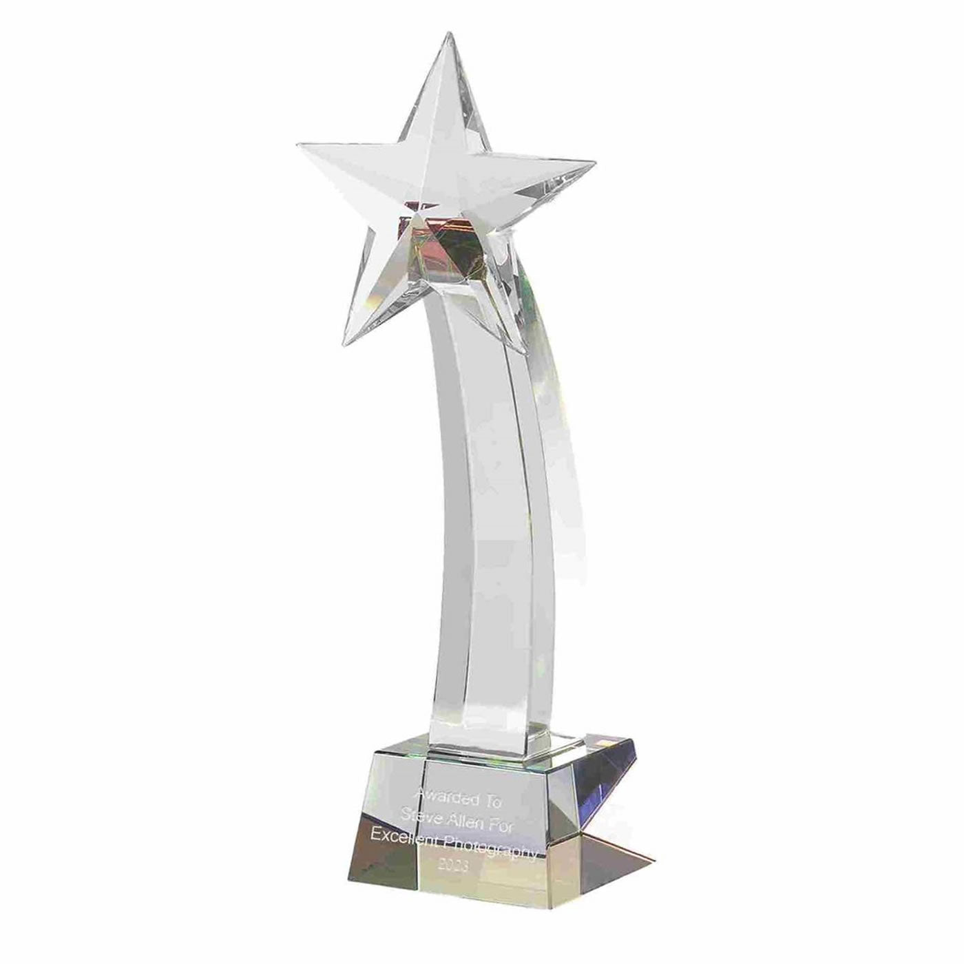 Crystal Shooting Star Award Trophy 