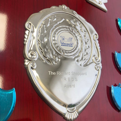 English Rose Annual Shield Award with 17 Side Shields