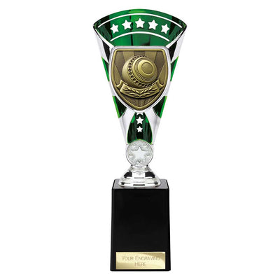 Cobra Star Trophy Cup Lawn Bowls Award Silver Green