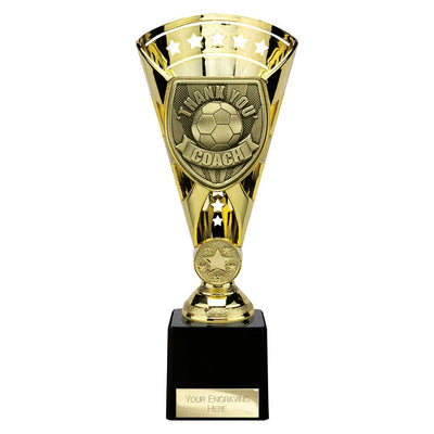 Cobra Star Cup Thank You Coach Football Trophy Award 6 Colours