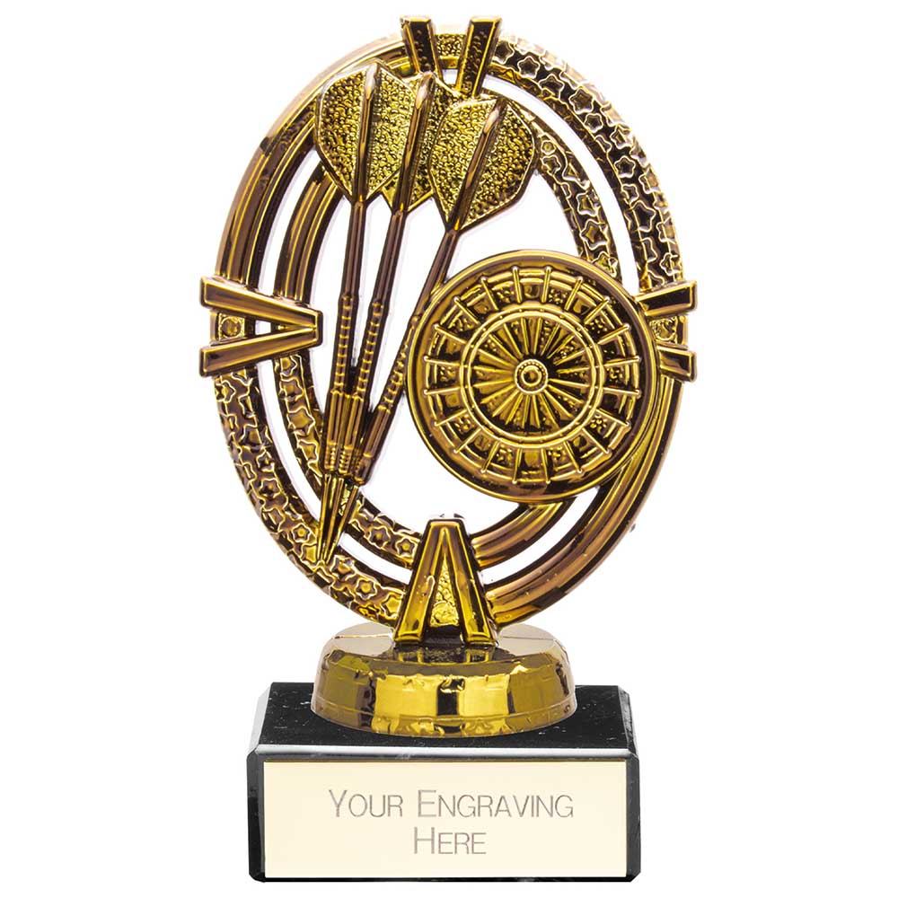 Maverick Legend Darts Trophy Award Gold