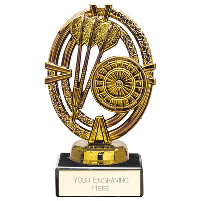 Maverick Legend Darts Trophy Award Gold
