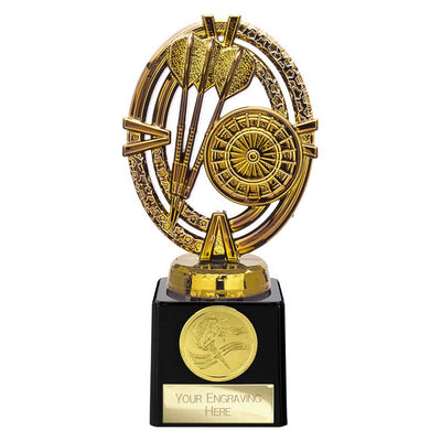 Maverick Legend Darts Trophy Award Gold