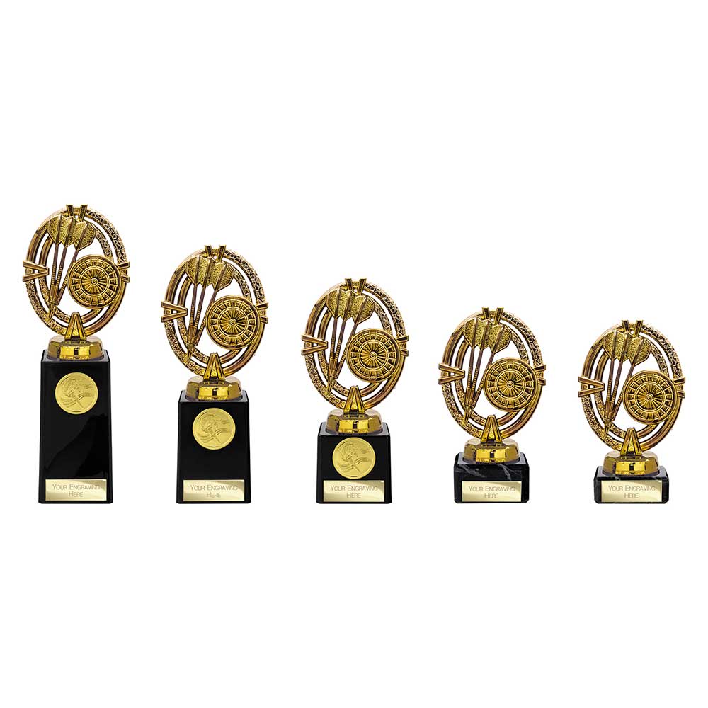 Maverick Legend Darts Trophy Award Gold