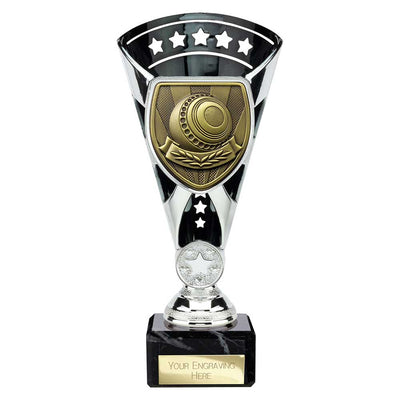 Cobra Star Trophy Cup Lawn Bowls Award Silver Black
