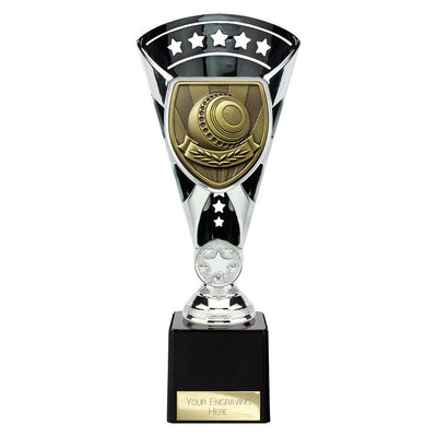 Cobra Star Trophy Cup Lawn Bowls Award Silver Black