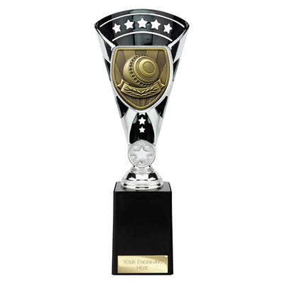 Cobra Star Trophy Cup Lawn Bowls Award Silver Black