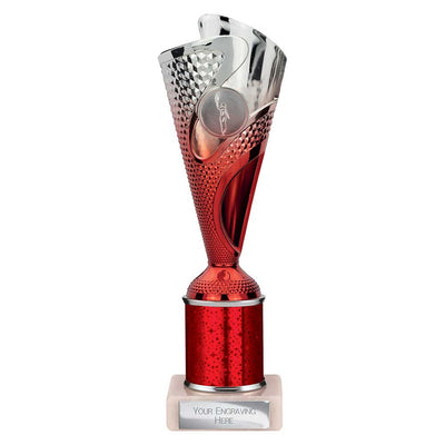 Rodeo Multisport Tube Trophy Silver Red