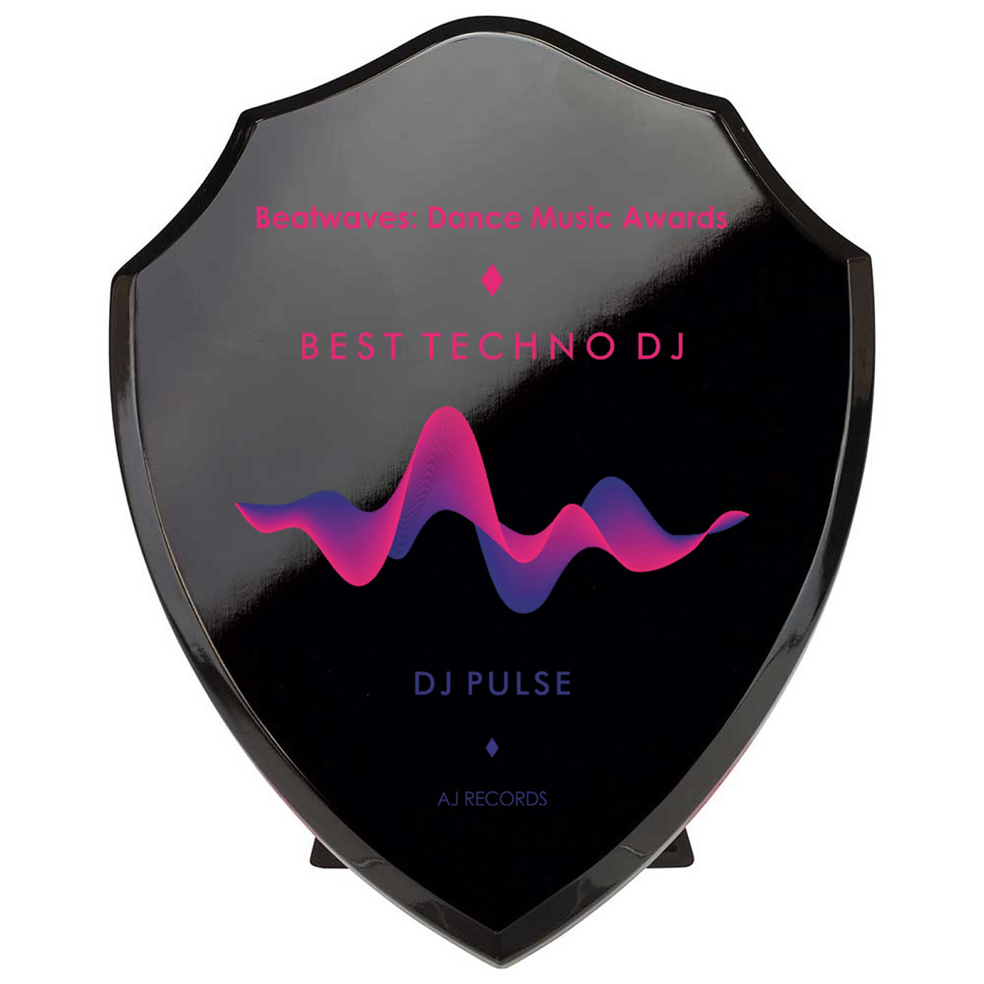 Reward Presentation Shield Award - Black