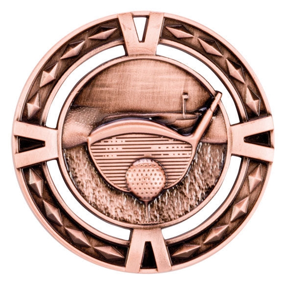 V Tech Golf Medal 6cm