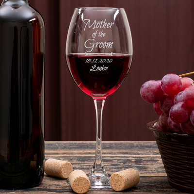 Personalised Wine Glass - Wedding Bridal Party