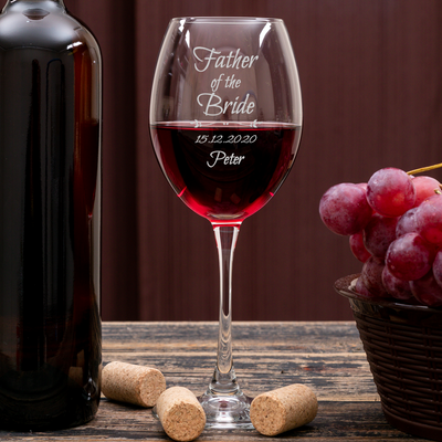 Personalised Wine Glass - Wedding Bridal Party