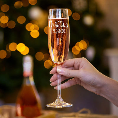 Personalised Champagne Flute - Any Message Engraved