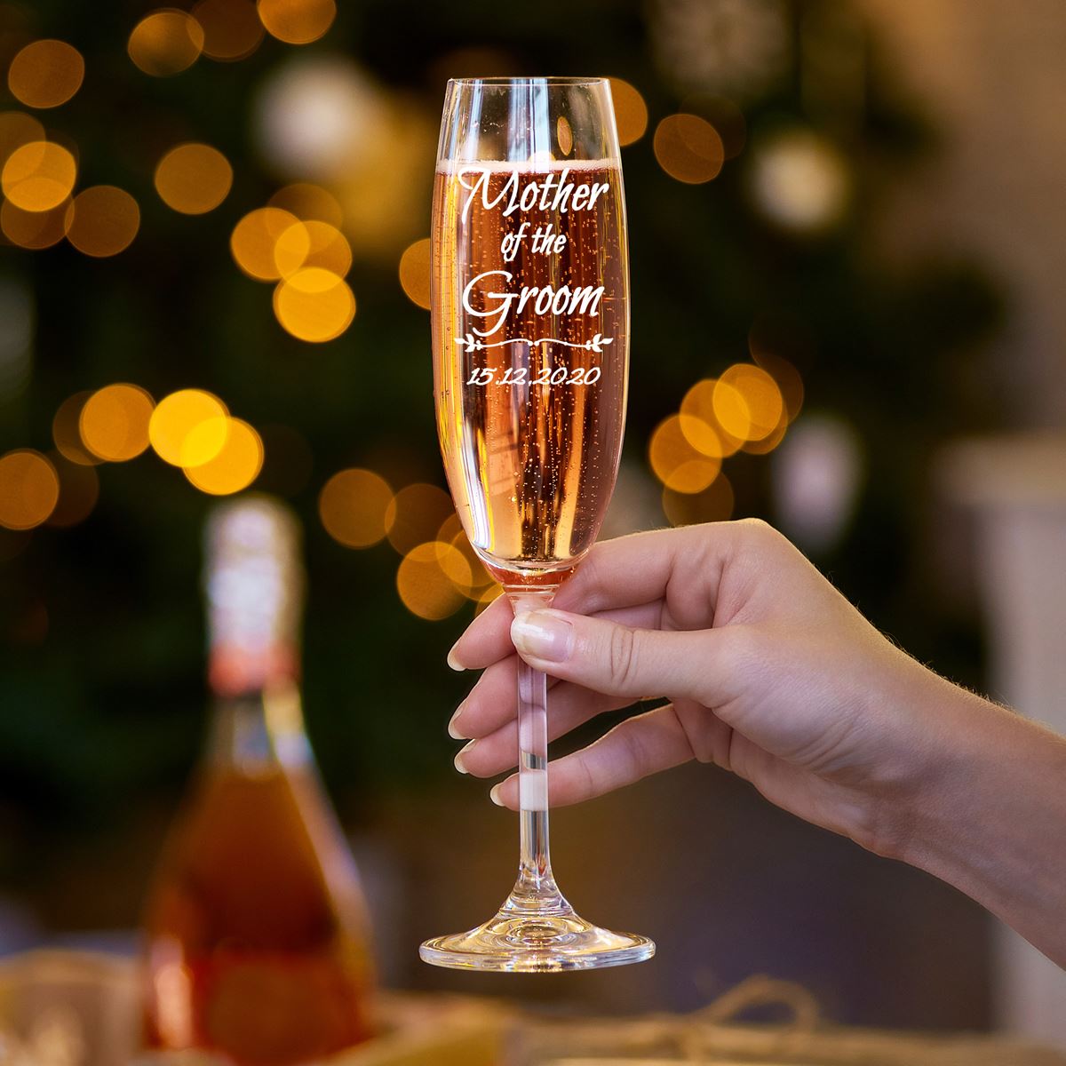 Personalised Champagne Flute - Mother of the Groom