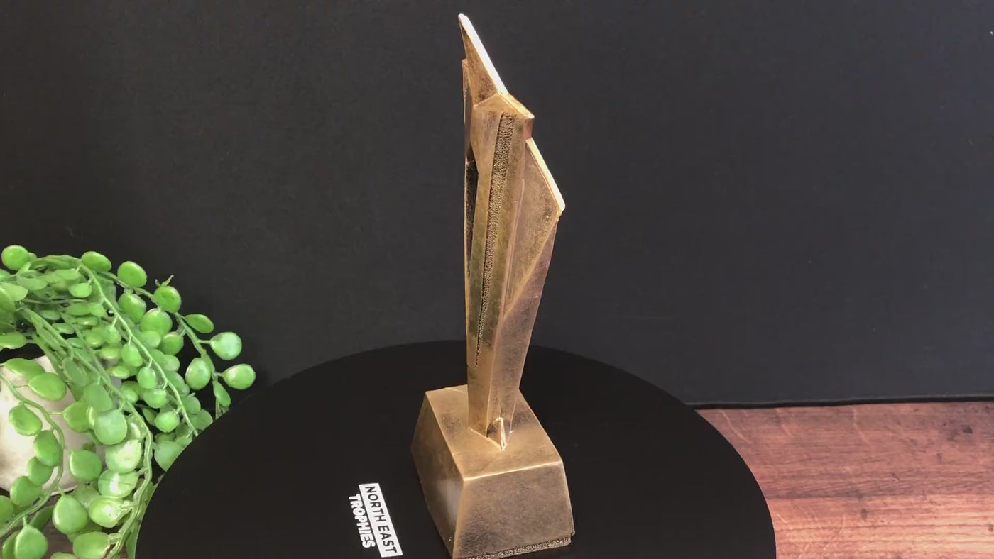 Gold Shooting Star Trophy Achievement Award