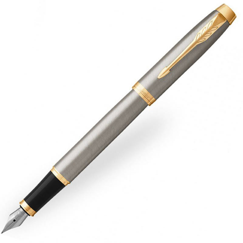 Parker IM Brushed Metal & Gold Fountain Pen