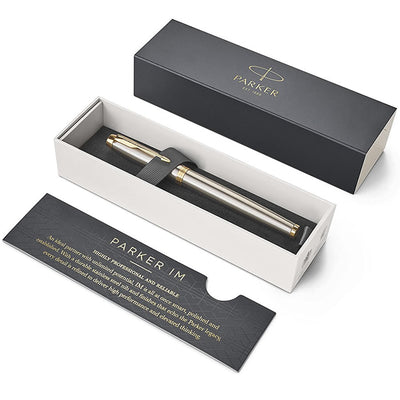 Parker IM Brushed Metal & Gold Fountain Pen