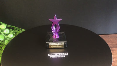 Purple Mini Star Award Micro Star Trophy