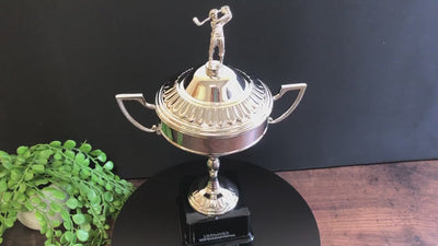 Sterling Nickel Plated Golf Trophy Cup