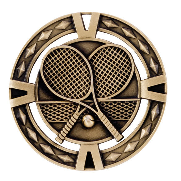 V Tech Tennis Medal 6cm