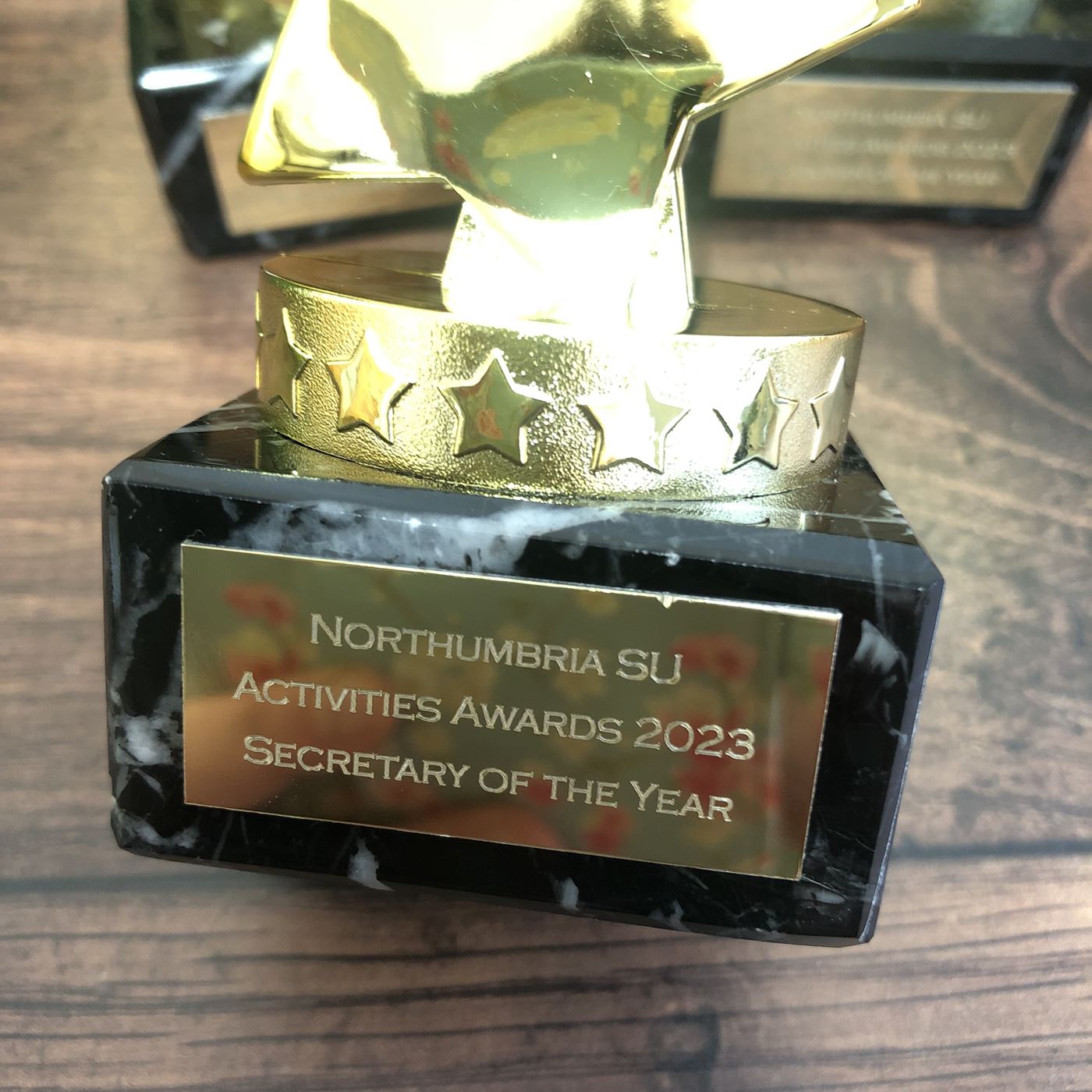 gold star trophy hope stars award