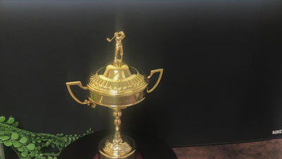 Sterling Gold Plated Golf Trophy Cup