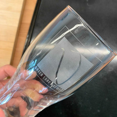 Personalised Beer Glass Pint Glass - Any Logo Engraved